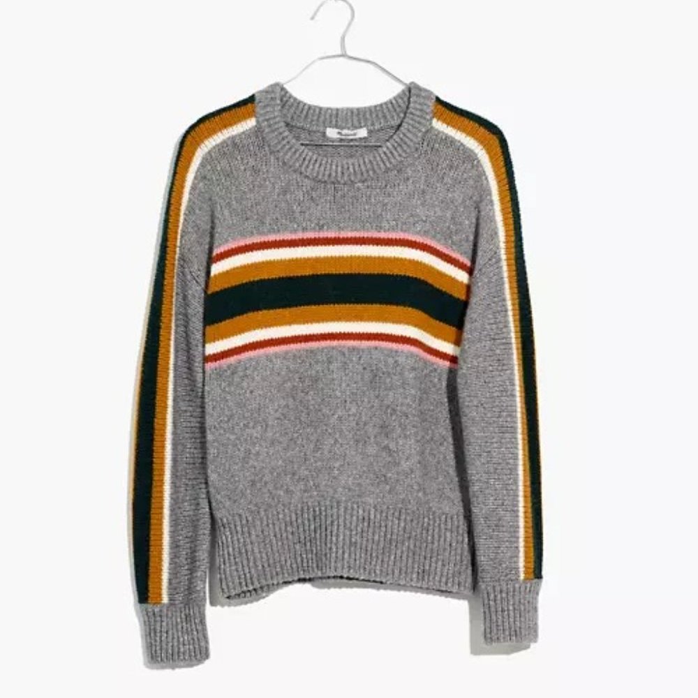 Madewell Striped Heath Pullover Sweater XL